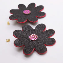Charger l&#39;image dans la galerie, Boucles d&#39;oreilles •DOUA• Noires