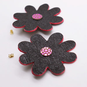 Boucles d'oreilles •DOUA• Noires