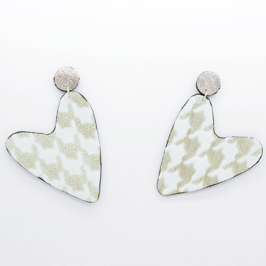 Boucles d'oreilles •AMÕR• pied-de-poule