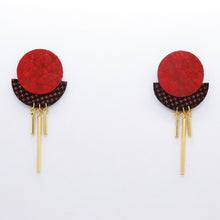 Charger l&#39;image dans la galerie, Boucles d&#39;oreilles •RÄ• rouges