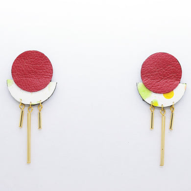 Boucles d'oreilles •RÄ• framboises