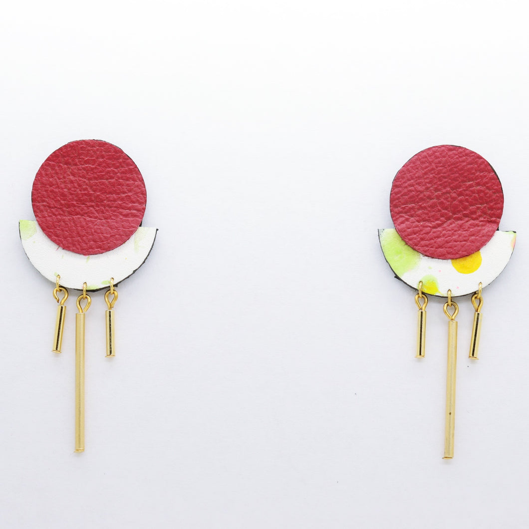 Boucles d'oreilles •RÄ• framboises