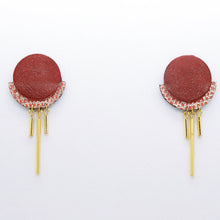 Charger l&#39;image dans la galerie, Boucles d&#39;oreilles •RÄ• bordeaux