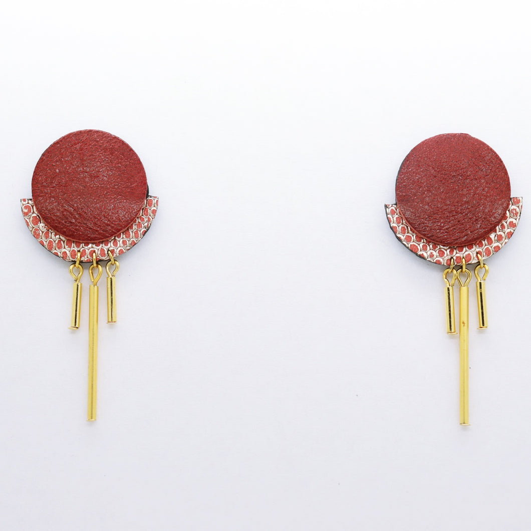 Boucles d'oreilles •RÄ• bordeaux