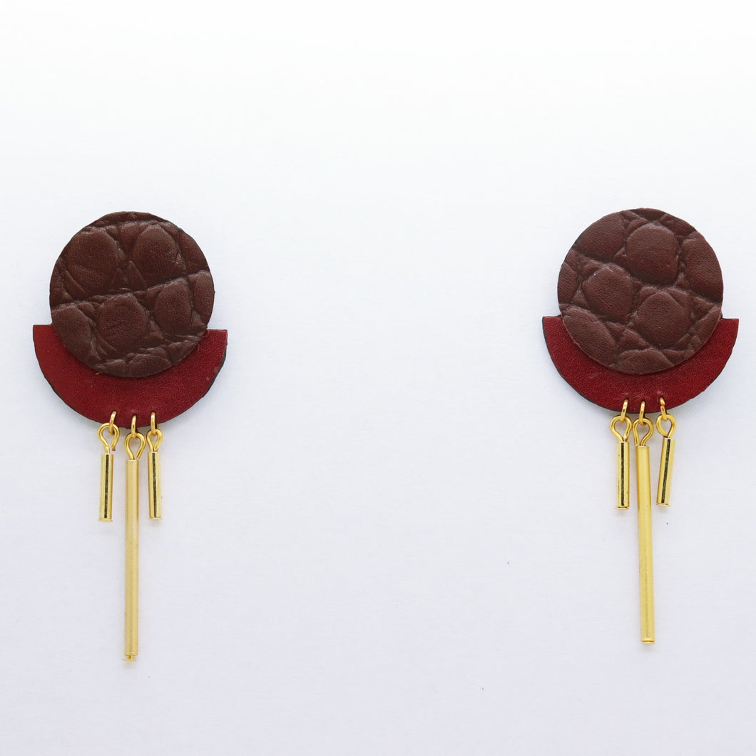 Boucles d'oreilles •RÄ• marrons