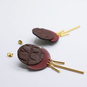 Boucles d'oreilles •RÄ• marrons