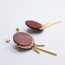 Charger l&#39;image dans la galerie, Boucles d&#39;oreilles •RÄ• bordeaux