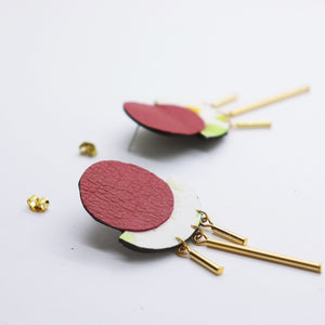 Boucles d'oreilles •RÄ• framboises