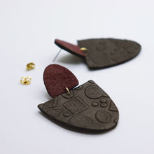 Charger l&#39;image dans la galerie, Boucles d&#39;oreilles •SAMA• noires