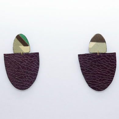 Boucles d'oreilles •SAMA• violettes