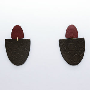 Boucles d'oreilles •SAMA• noires