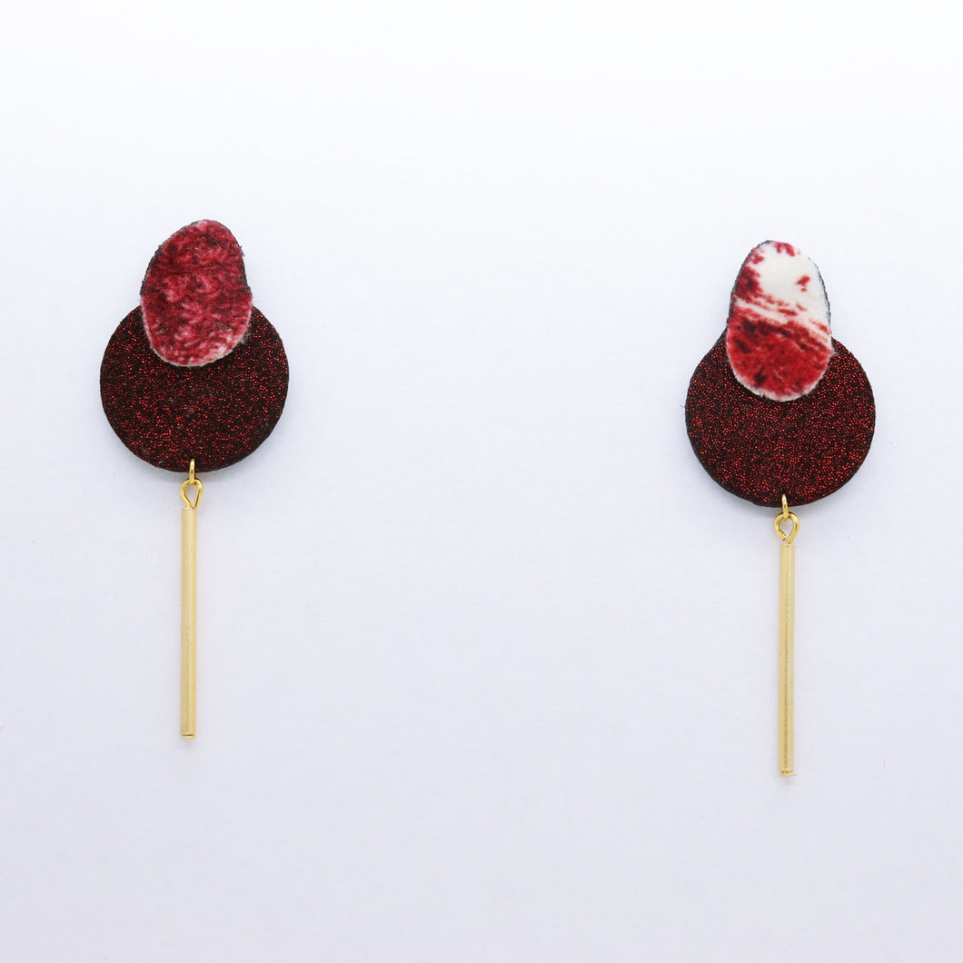 Boucles d'oreilles •SARA• bordeaux