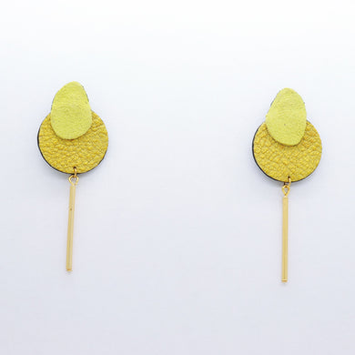 Boucles d'oreilles •SARA• jaunes