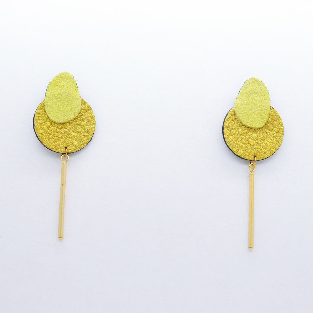 Boucles d'oreilles •SARA• jaunes