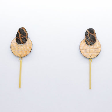 Boucles d'oreilles •SARA• beiges