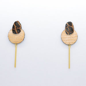Boucles d'oreilles •SARA• beiges