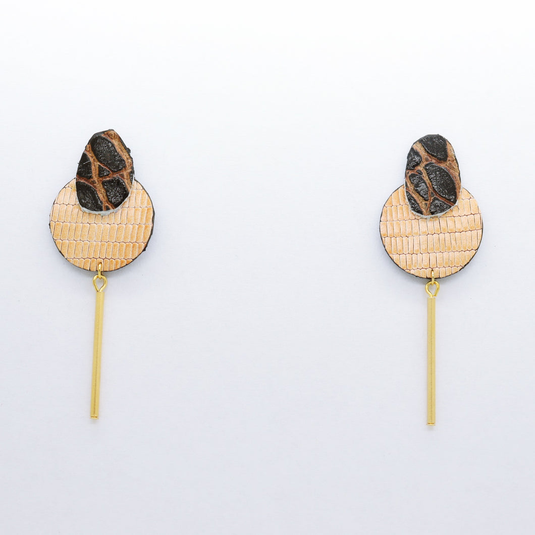 Boucles d'oreilles •SARA• beiges