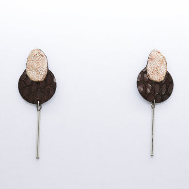 Boucles d'oreilles •SARA• noires