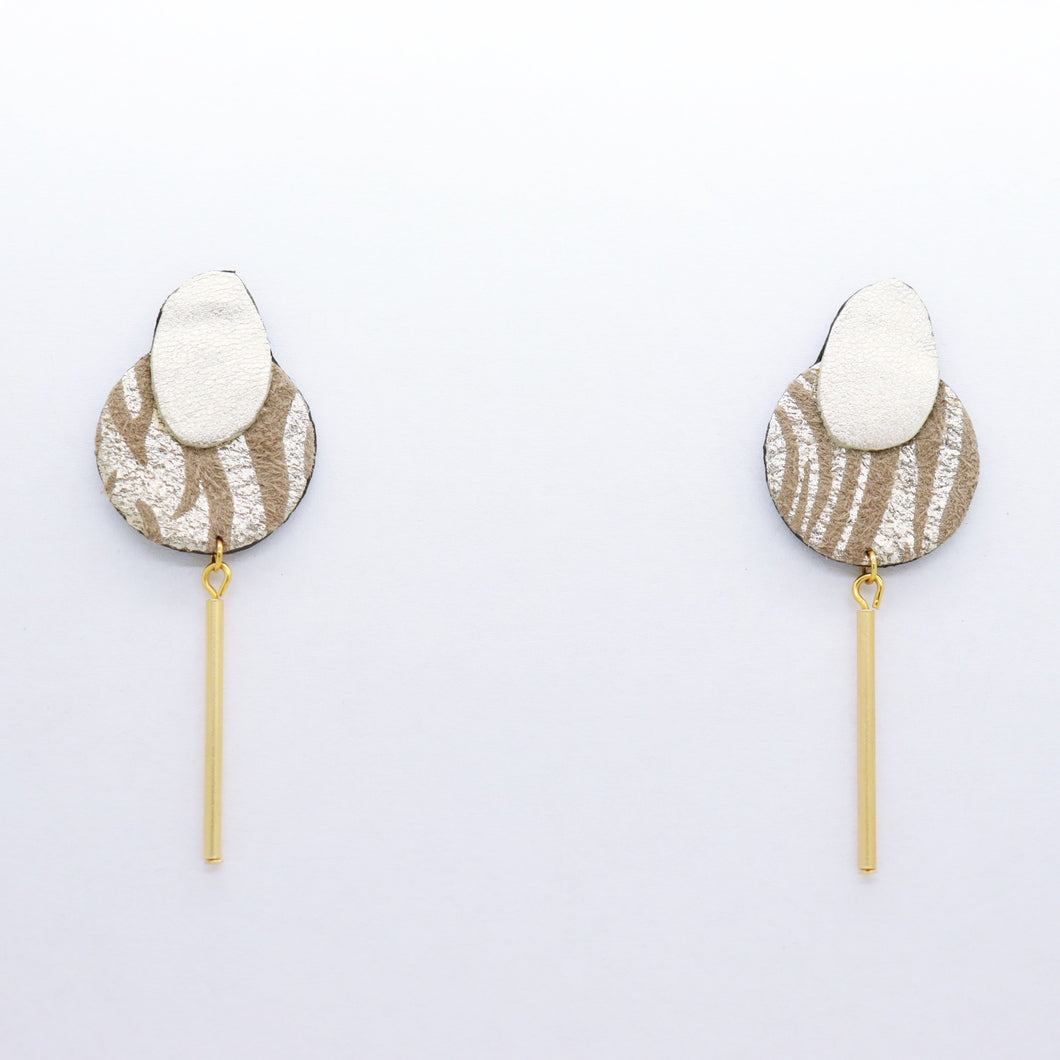 Boucles d'oreilles •SARA• zébrées