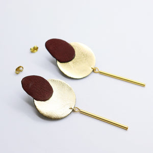 Boucles d'oreilles •SARA• dorées