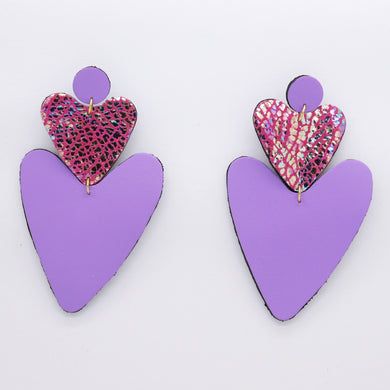 Boucles d'oreilles •BELLÄ• violettes