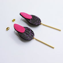 Charger l&#39;image dans la galerie, Boucles d&#39;oreilles •SARA• violines