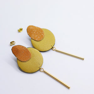 Boucles d'oreilles •SARA• jaunes