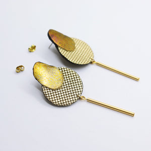 Boucles d'oreilles •SARA• dorées