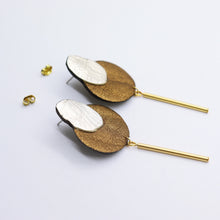 Charger l&#39;image dans la galerie, Boucles d&#39;oreilles •SARA• bronzes