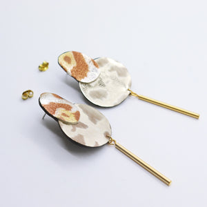 Boucles d'oreilles •SARA• tachetées