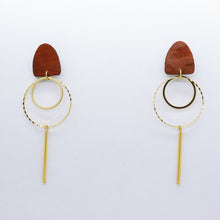 Charger l&#39;image dans la galerie, Boucles d&#39;oreilles •TINA• camel