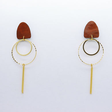 Boucles d'oreilles •TINA• camel