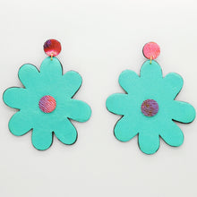 Charger l&#39;image dans la galerie, Boucles d&#39;oreilles •SAINTA• turquoises
