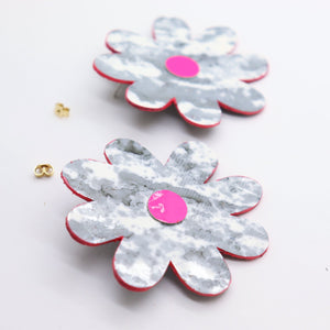 Boucles d'oreilles •DOUA• Marbrées