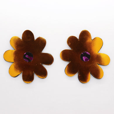 Boucles d'oreilles •DOUA• oranges