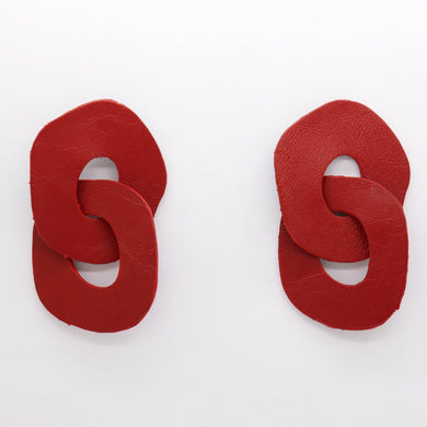 Boucles d'oreilles •DAGDA• full rouges