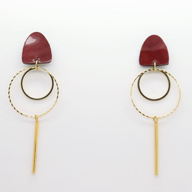 Boucles d'oreilles •TINA• marrons