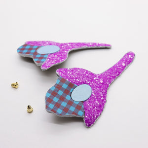 Boucles d'oreilles •YAYA• à paillettes
