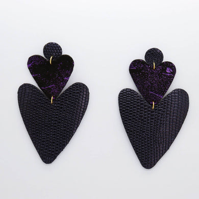 Boucles d'oreilles •BELLÄ• violettes