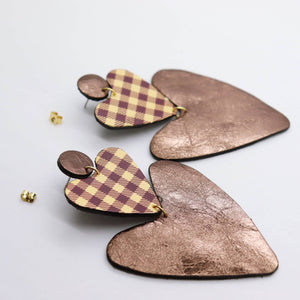 Boucles d'oreilles •BELLÄ• cuivrées