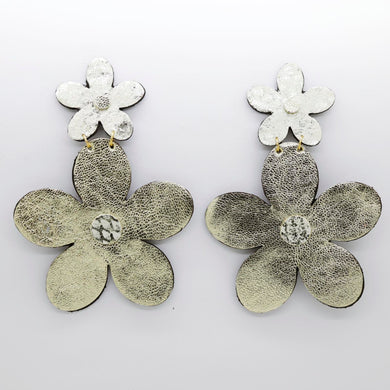 Boucles d'oreilles •FLORBA• dorées