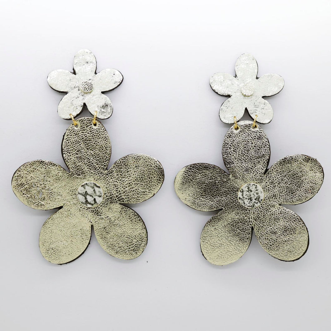 Boucles d'oreilles •FLORBA• dorées