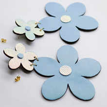 Charger l&#39;image dans la galerie, Boucles d&#39;oreilles •FLORBA• bleues