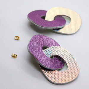 Boucles d'oreilles •DAGDA• parmes