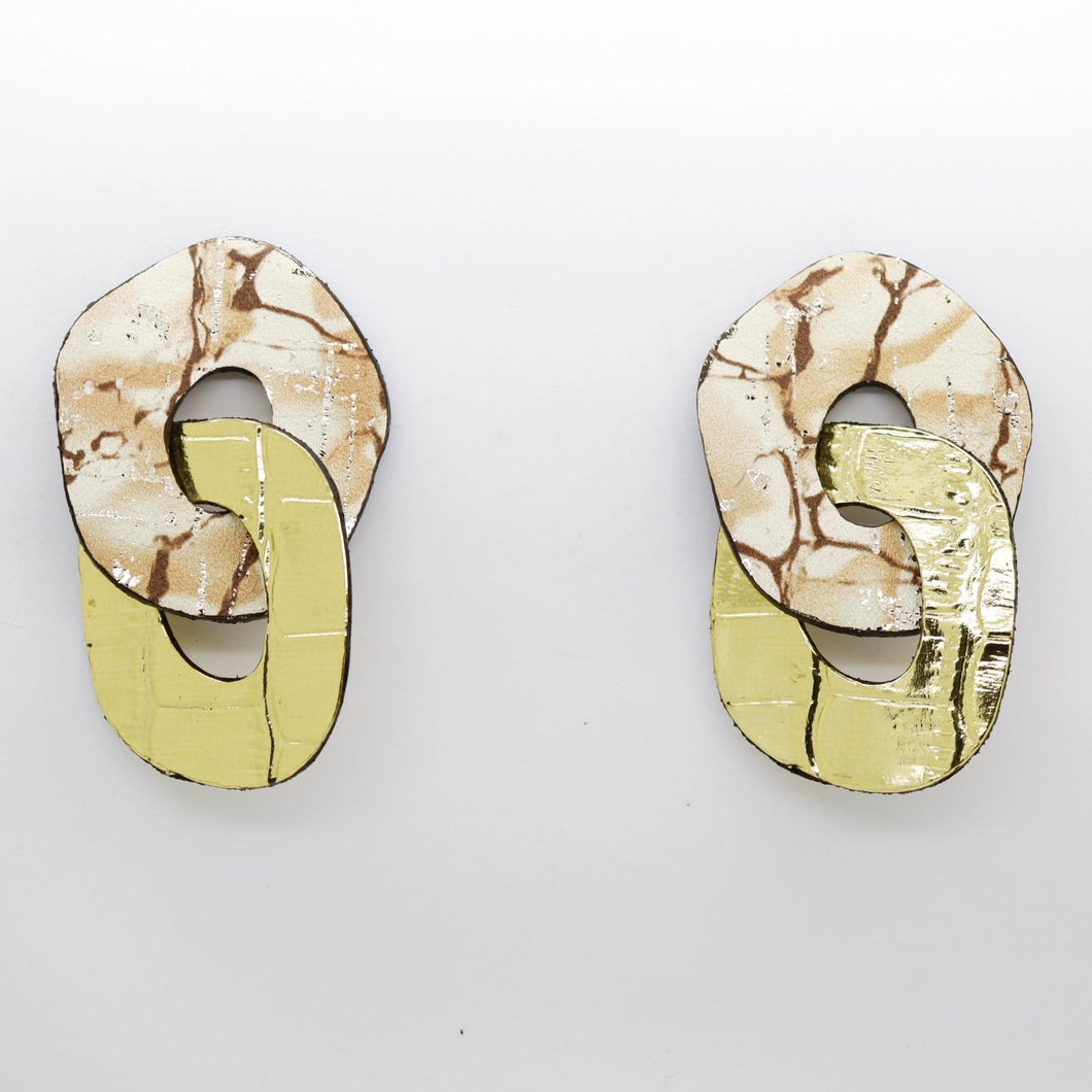 Boucles d'oreilles •DAGDA• dorées