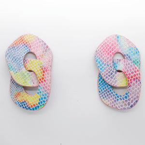 Boucles d'oreilles •DAGDA• arc-en-ciel