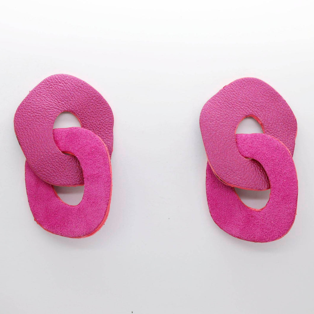 Boucles d'oreilles •DAGDA• roses