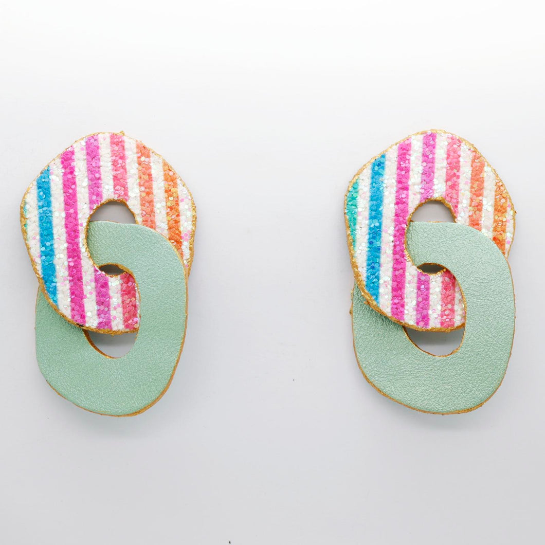 Boucles d'oreilles •DAGDA• à paillettes