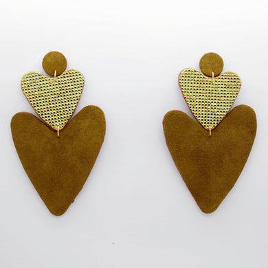Boucles d'oreilles •BELLÄ• kaki