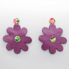 Charger l&#39;image dans la galerie, Boucles d&#39;oreilles •SAINTA• parmes